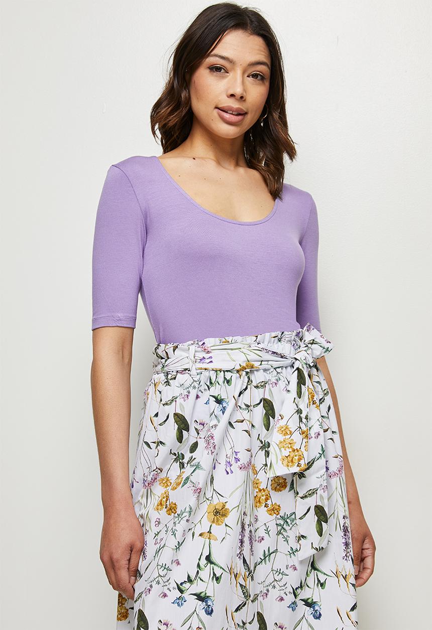 edit - Ballet sleeve tee - lavender