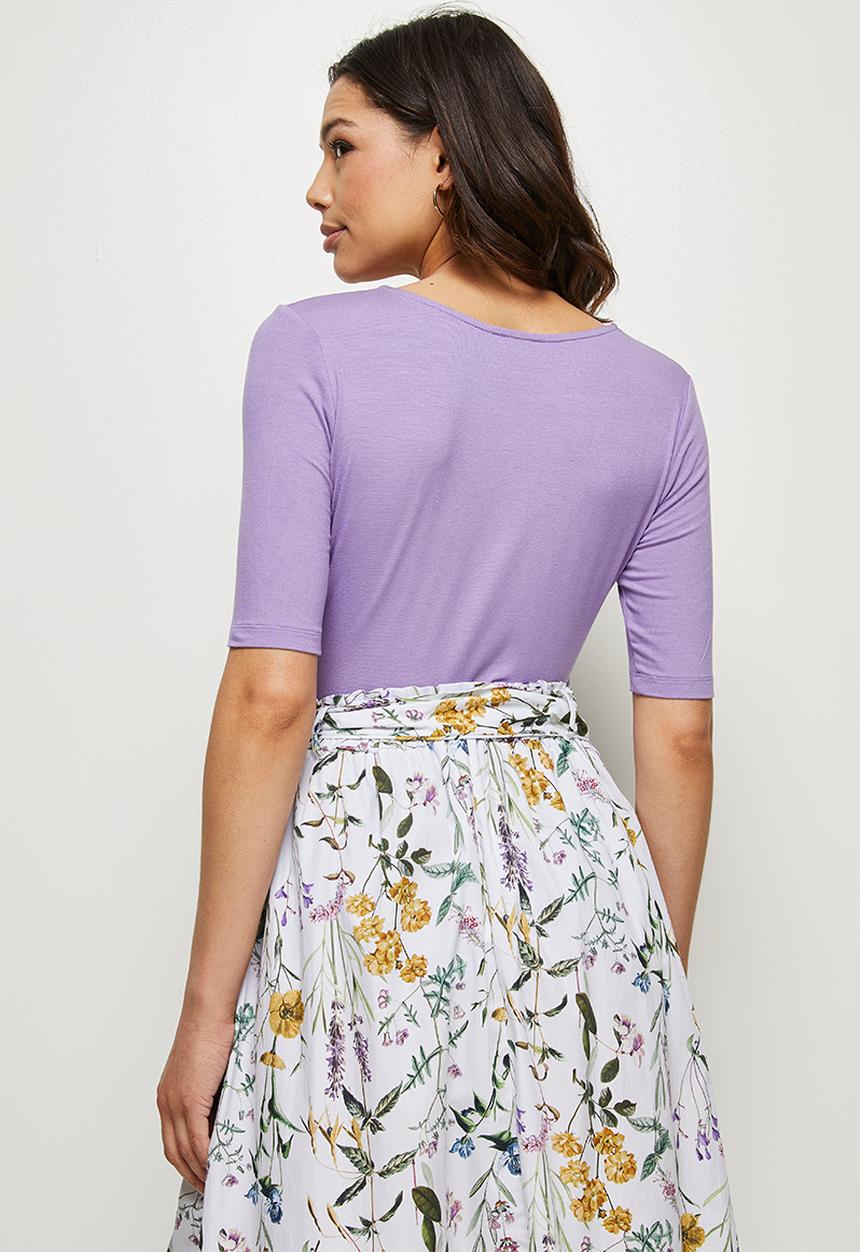 edit - Ballet sleeve tee - lavender