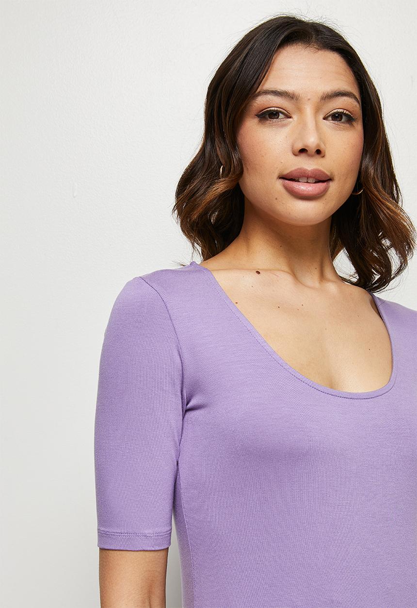 edit - Ballet sleeve tee - lavender