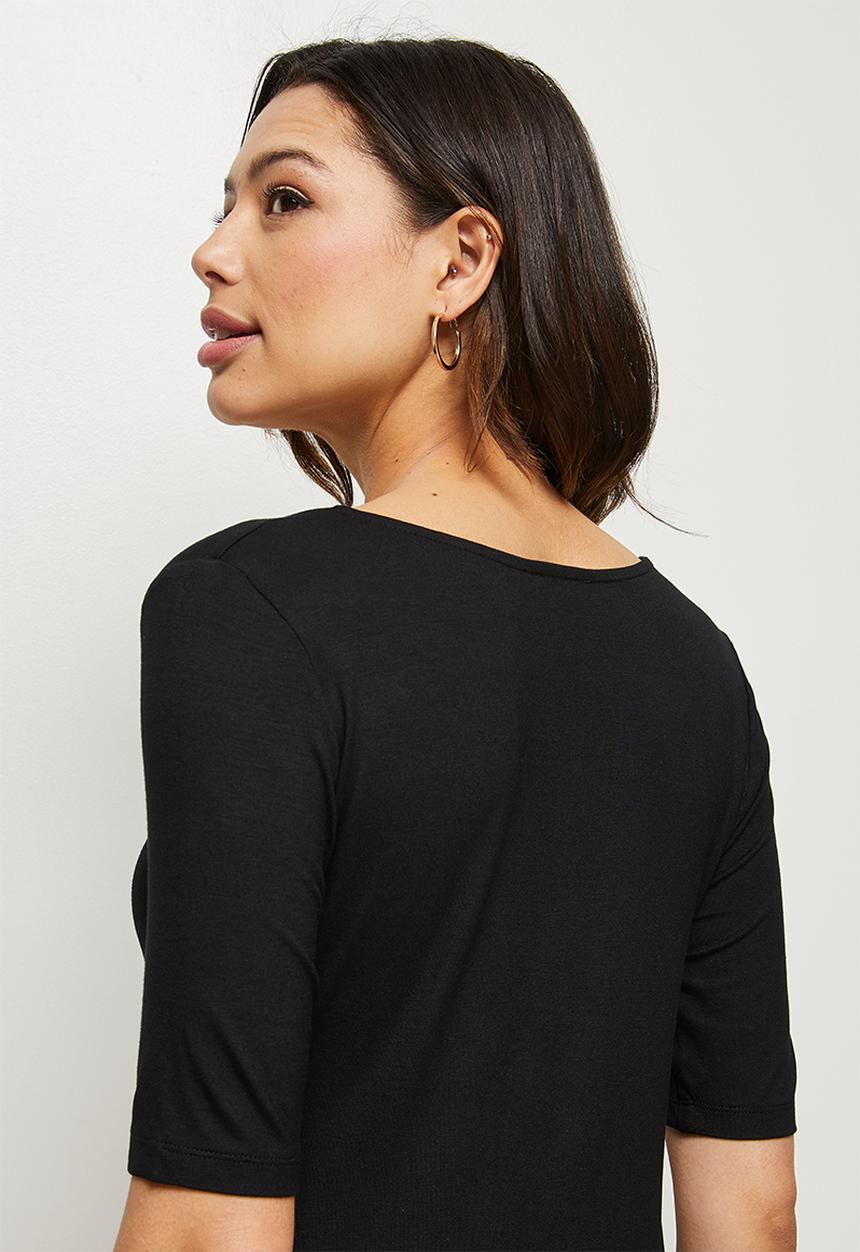 edit - Ballet sleeve tee - black