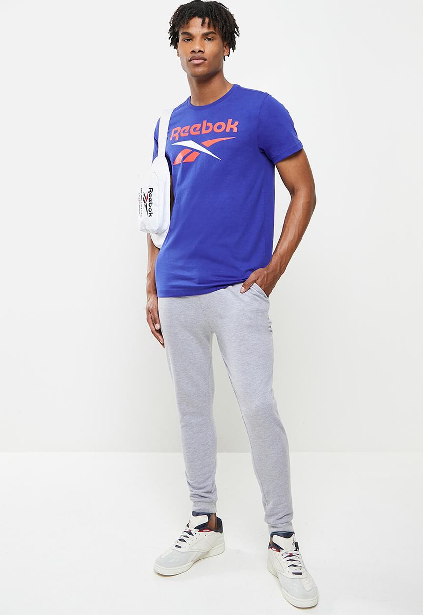 Reebok - Gs Reebok stacked tee - cobalt blue