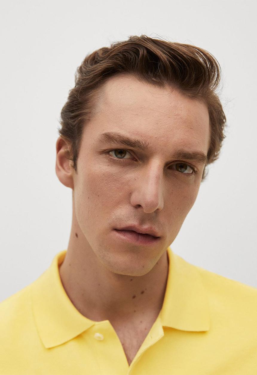MANGO - Polo shirt rea - yellow