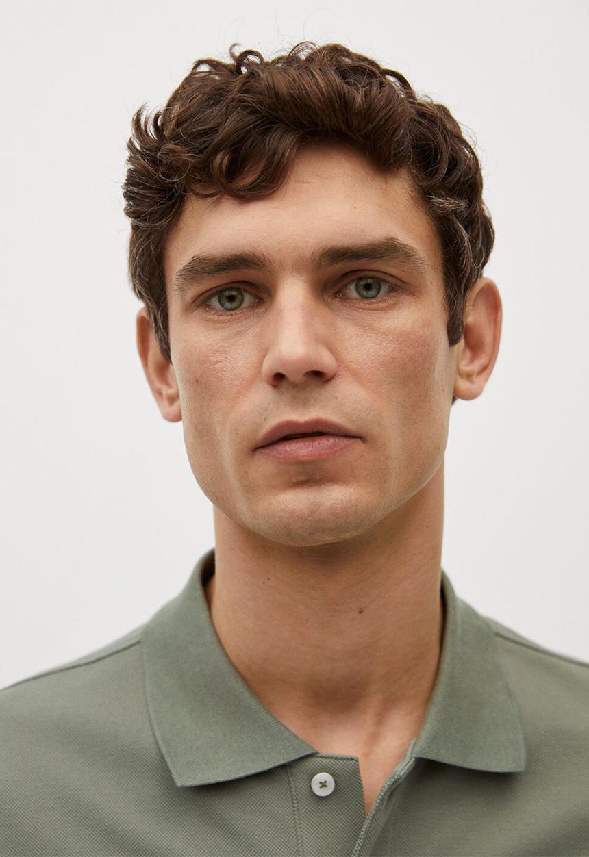 MANGO - Polo shirt rea - light green