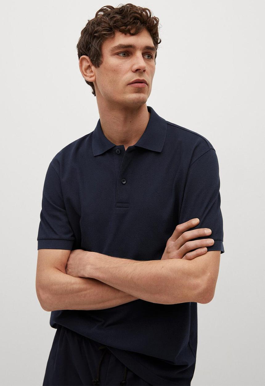 MANGO - Polo shirt rea - navy