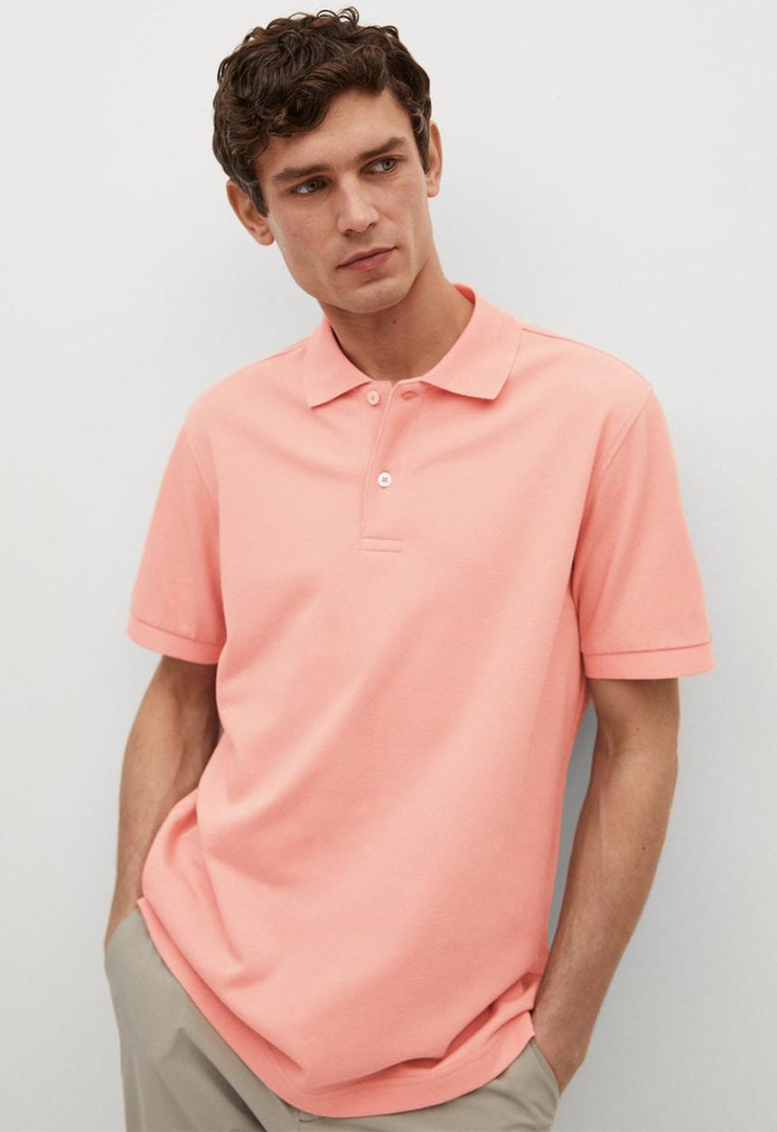 MANGO - Polo shirt rea - pink
