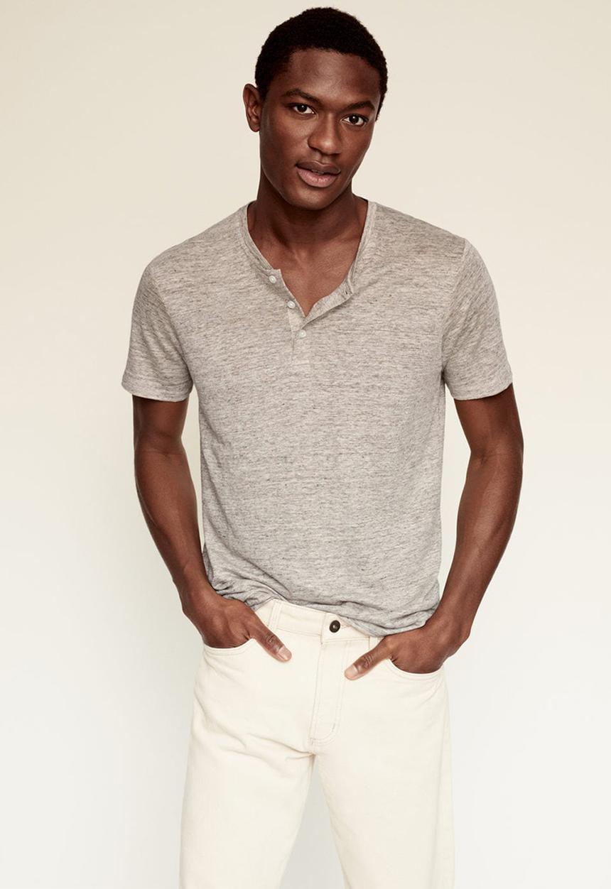 MANGO - Polo shirt pana  - light beige