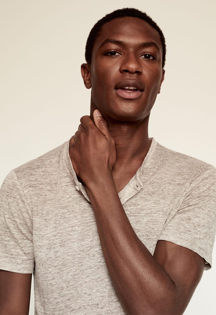 MANGO - Polo shirt pana  - light beige