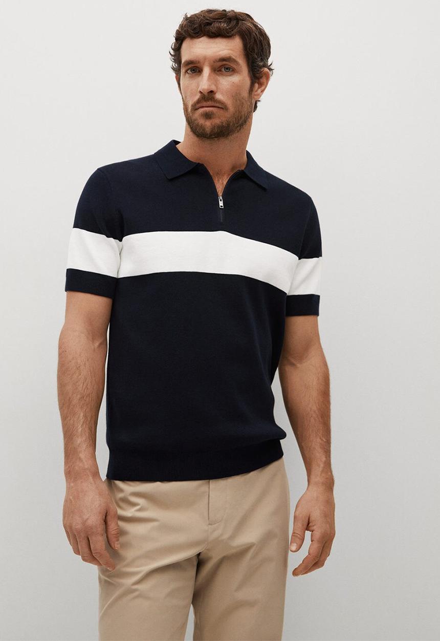 MANGO - Polo shirt fabian - navy