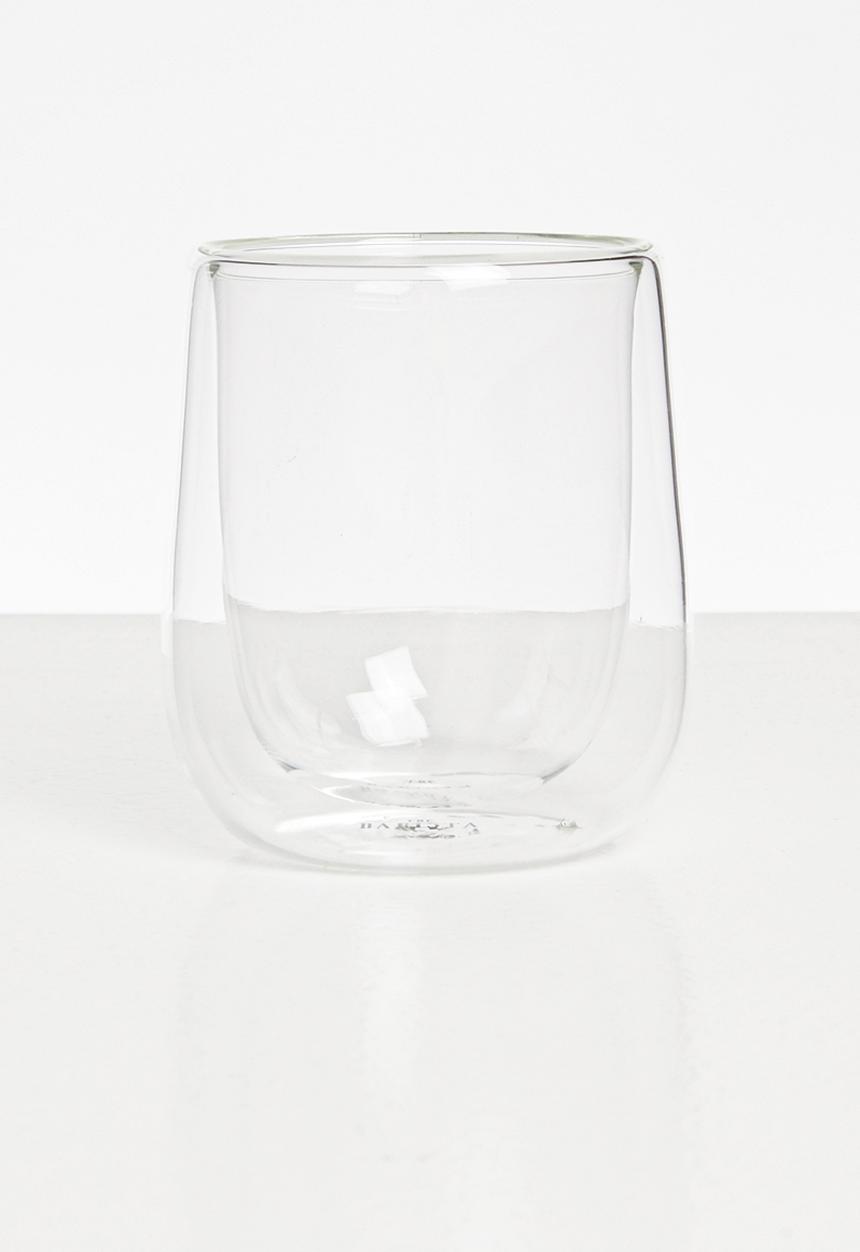 Sixth Floor - Barista Double walled cappuccino glass set of 2-clear
