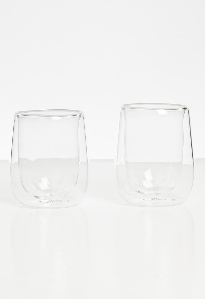 Sixth Floor - Barista Double walled espresso glass set of 2-clear