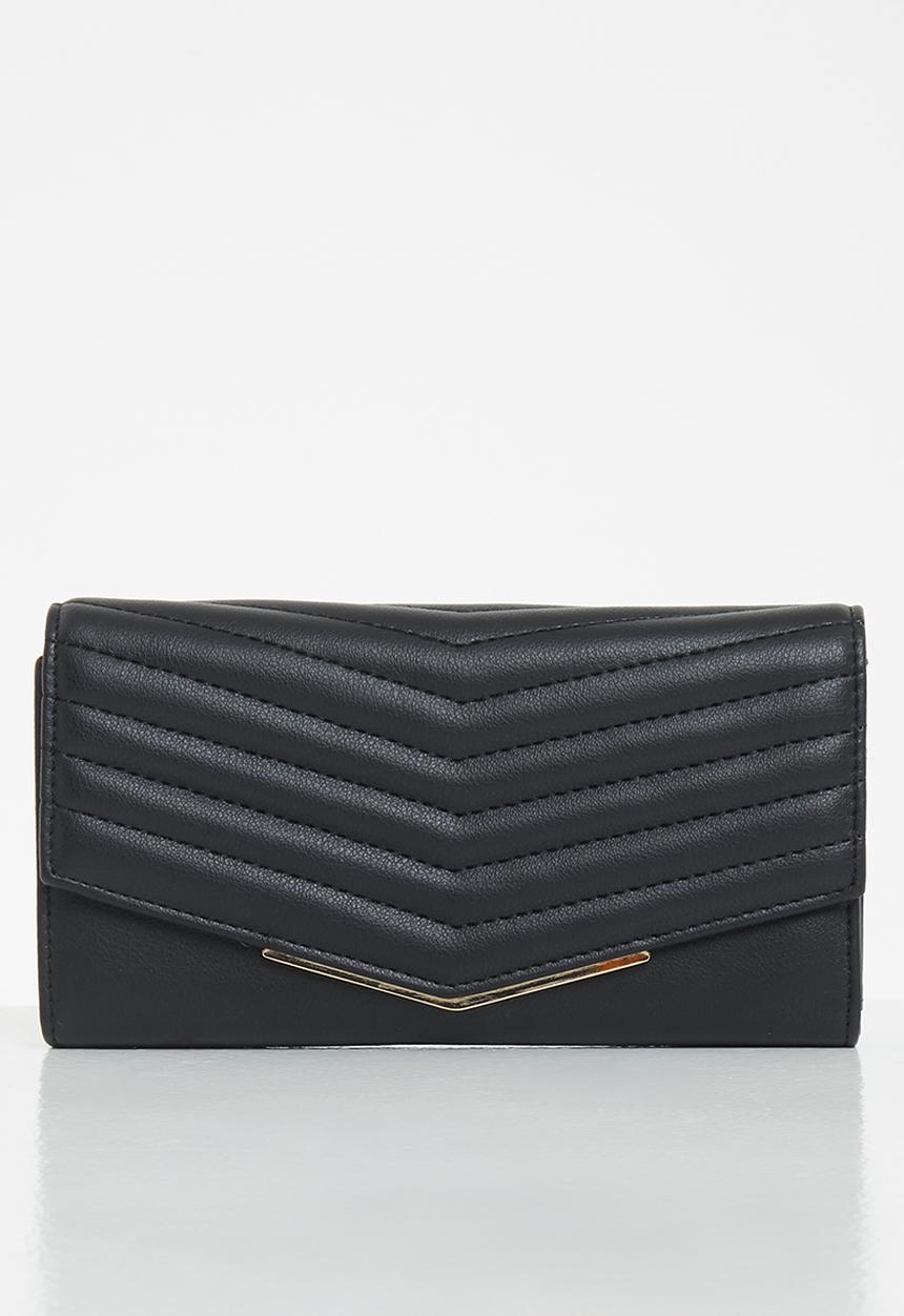 Pierre Cardin - Tamsyn chevrolet quilt trifold - black