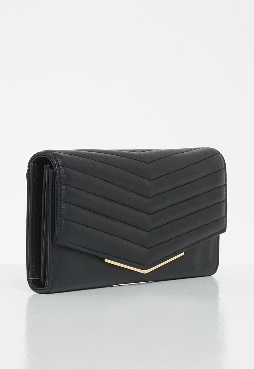 Pierre Cardin - Tamsyn chevrolet quilt trifold - black