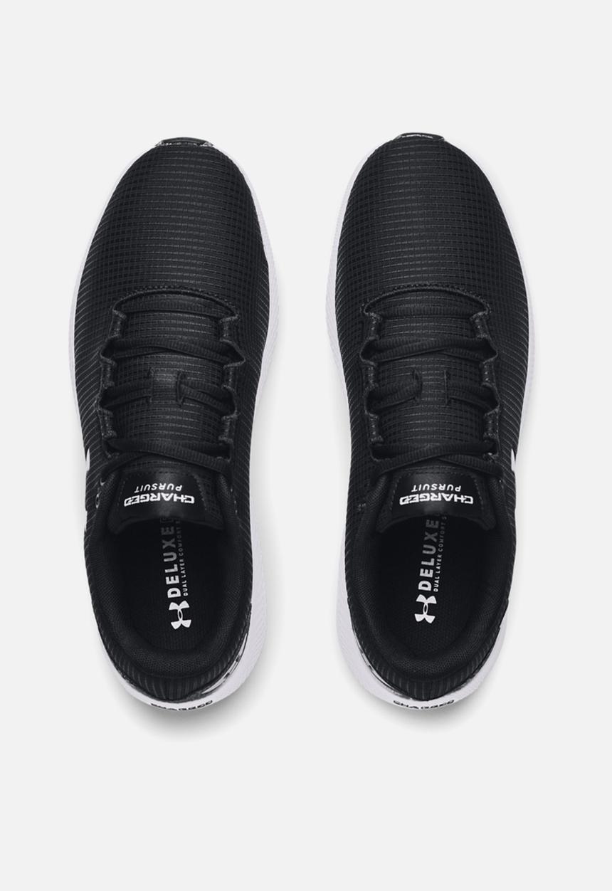 Under Armour - UA charged pursuit 2 rip - black/black/metallic silver