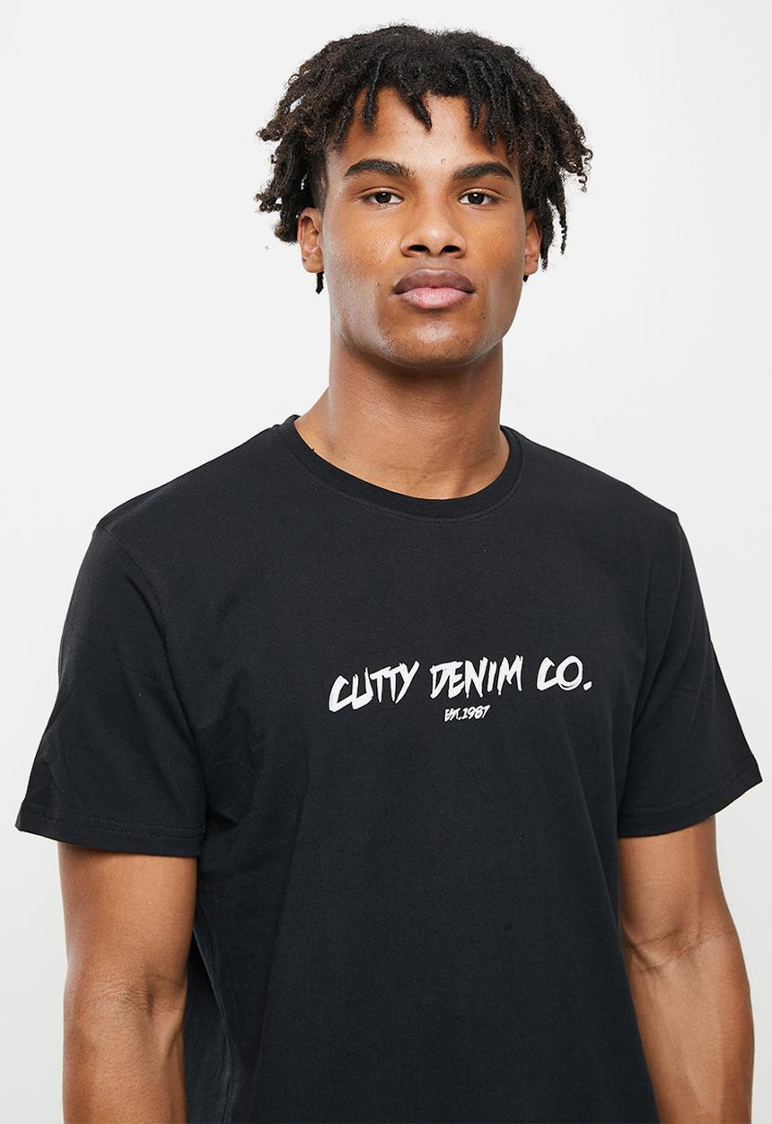 Cutty - Major box fit printed tee - black