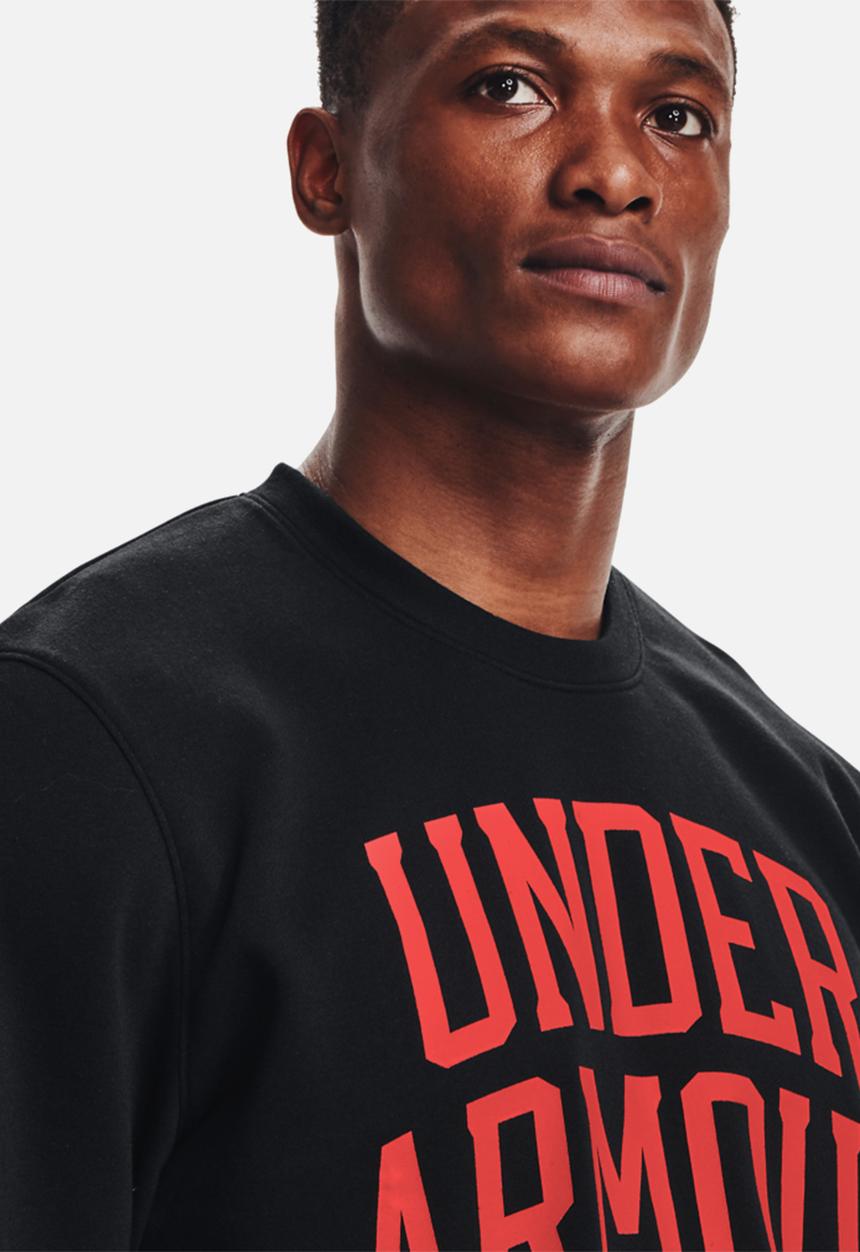 Under Armour - UA rival terry crew - black