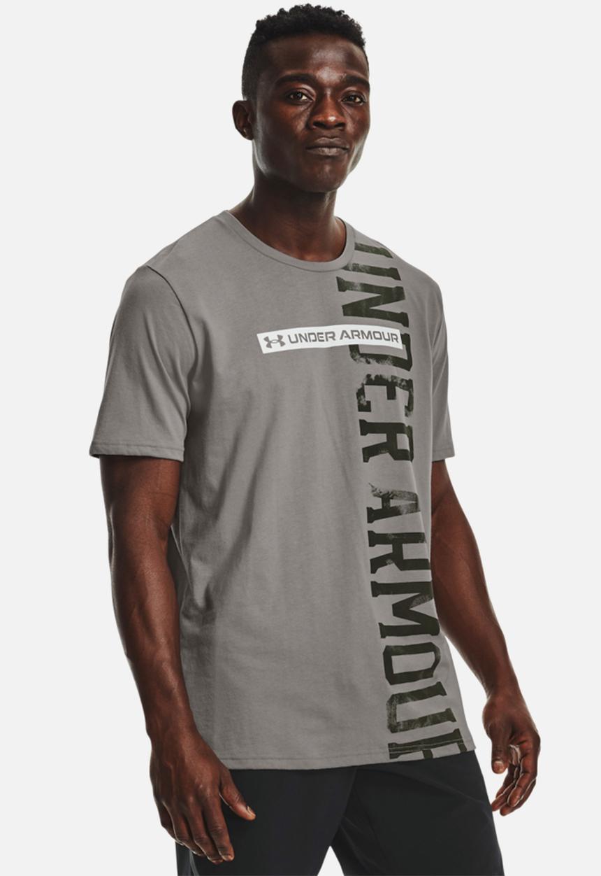 Under Armour - UA vertical signature short sleeve tee - dark grey