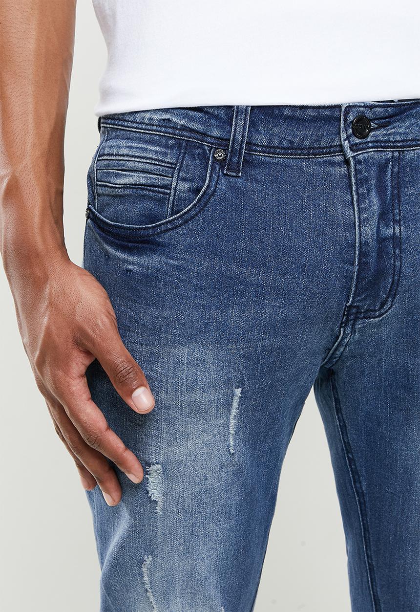 Cutty - Spin rip & repair skinny jeans - sulphur