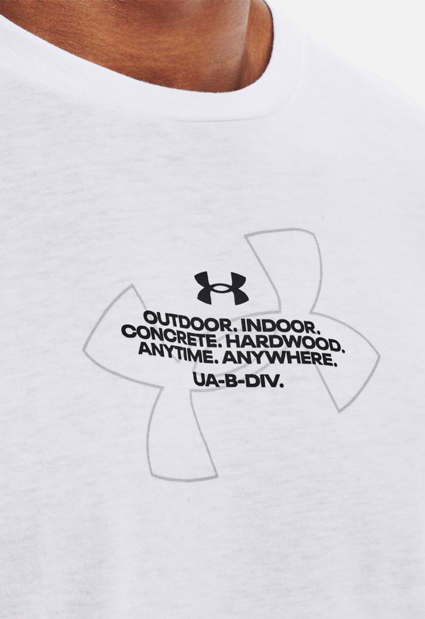 Under Armour - UA basketball photo short sleeve tee - white