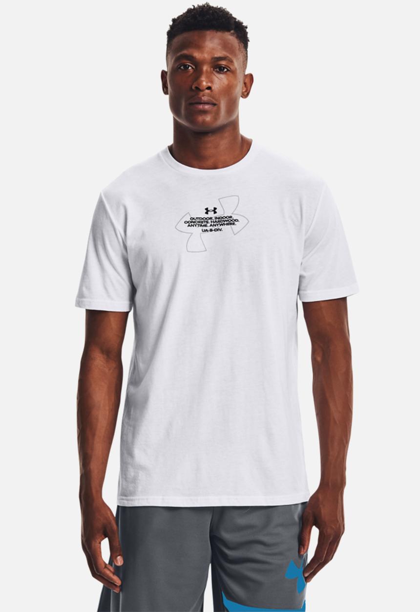 Under Armour - UA basketball photo short sleeve tee - white