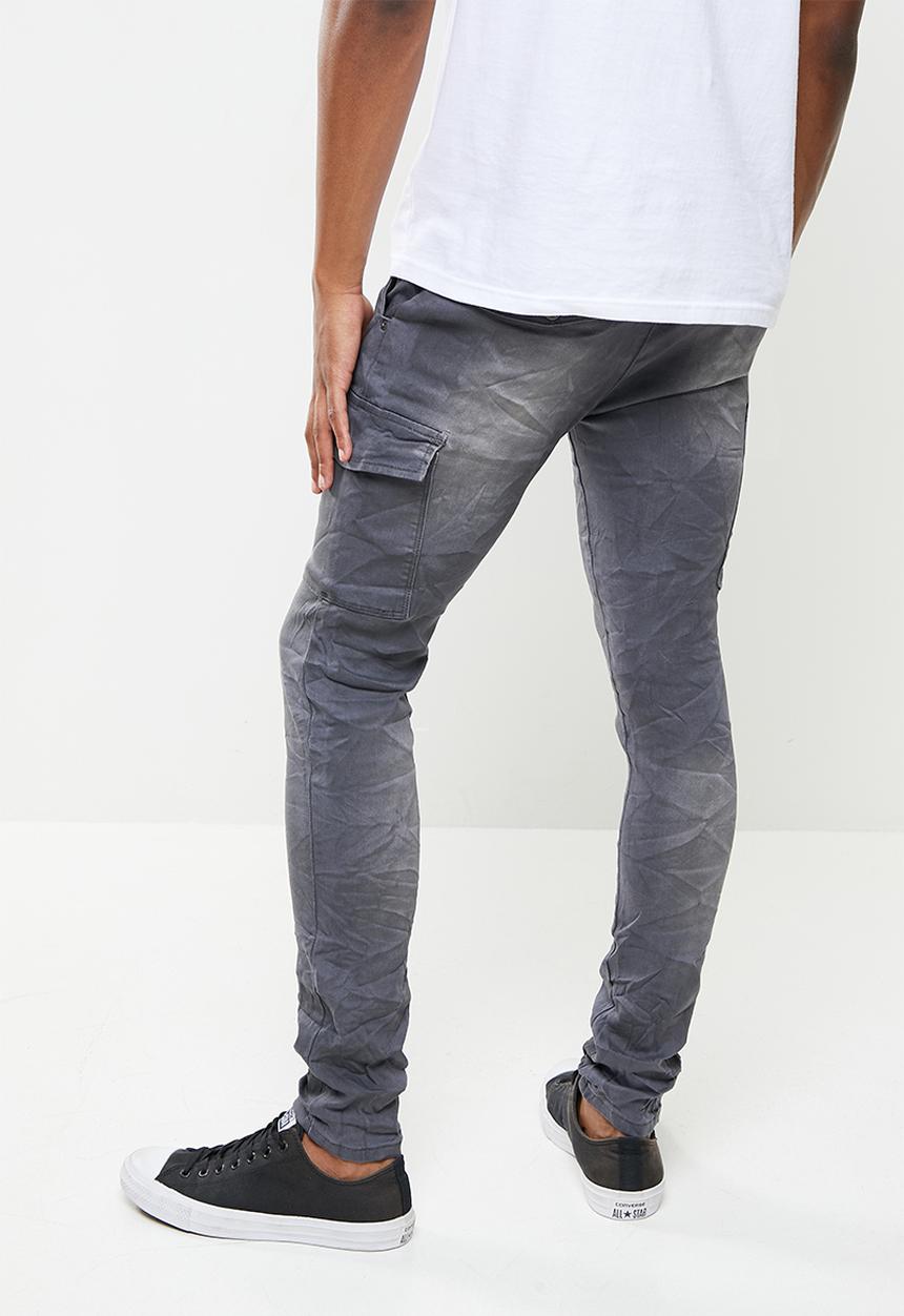 Cutty - Mega skinny cargo jeans - grey
