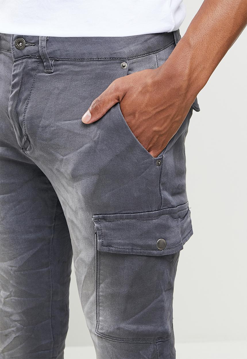 Cutty - Mega skinny cargo jeans - grey