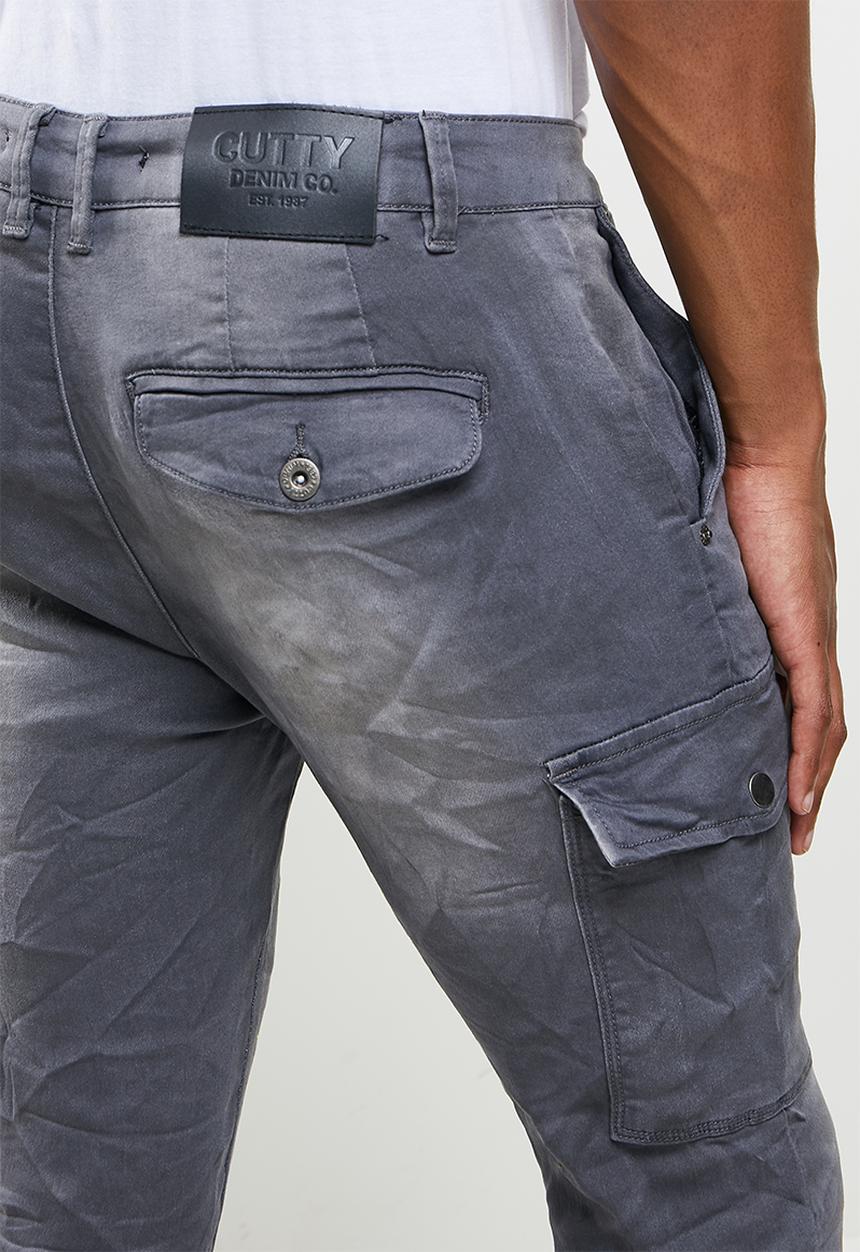 Cutty - Mega skinny cargo jeans - grey