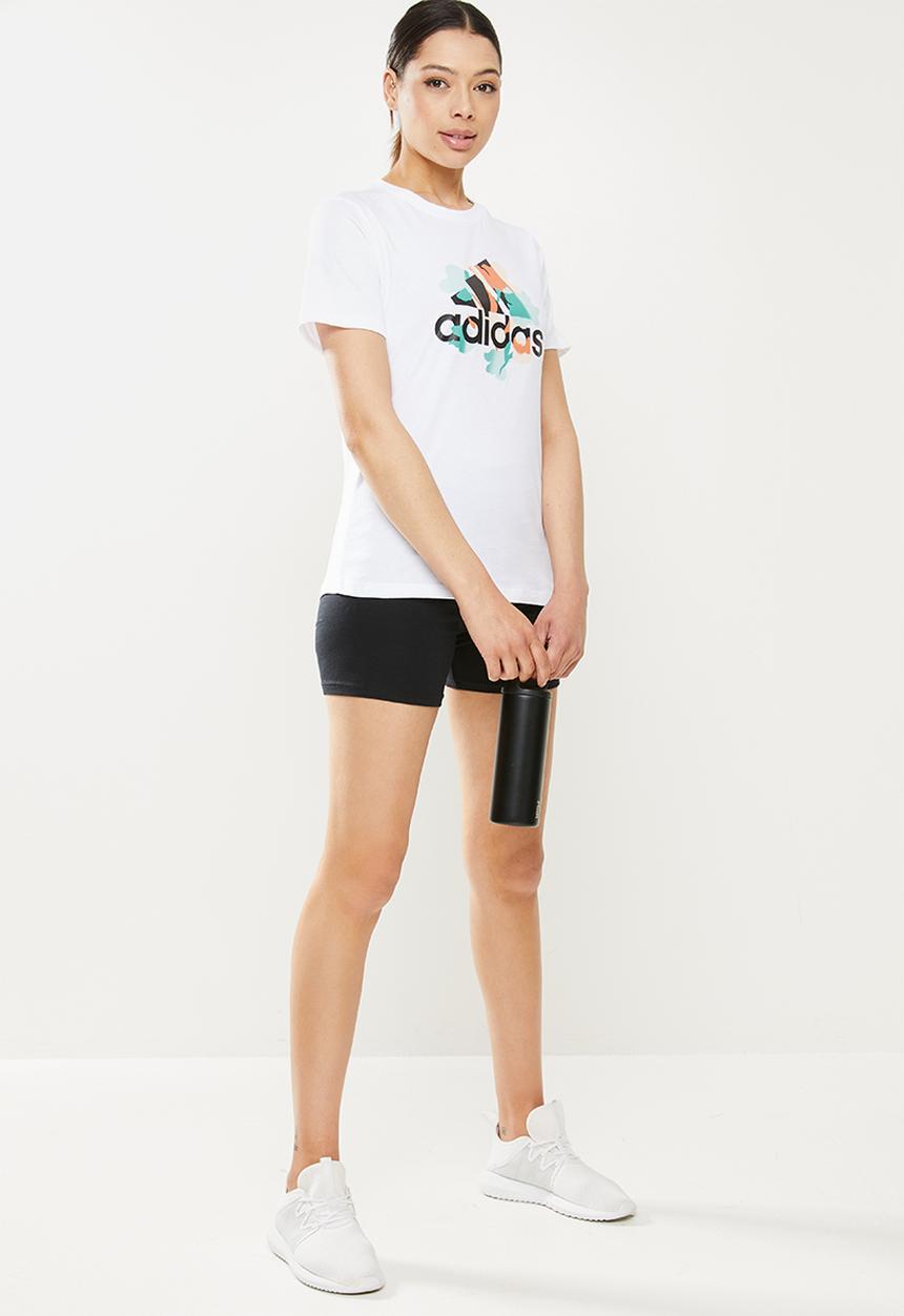 adidas Performance - Gfx short sleeve tee - floral/white
