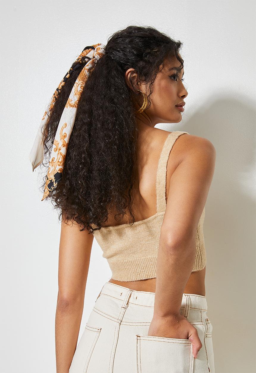 Superbalist - Chain bandana print headscarf - multi