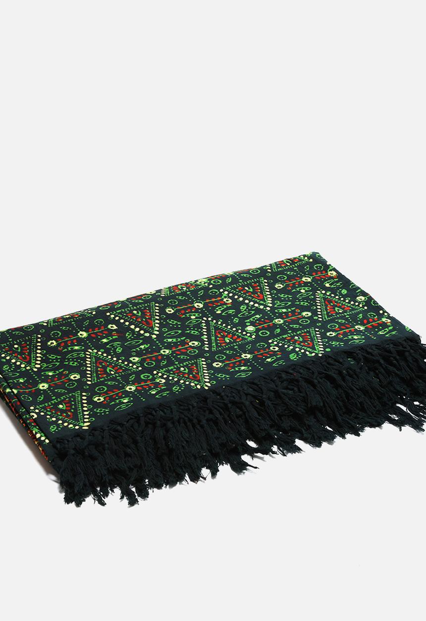 Shanti Decor - Floral Block Printed Throw