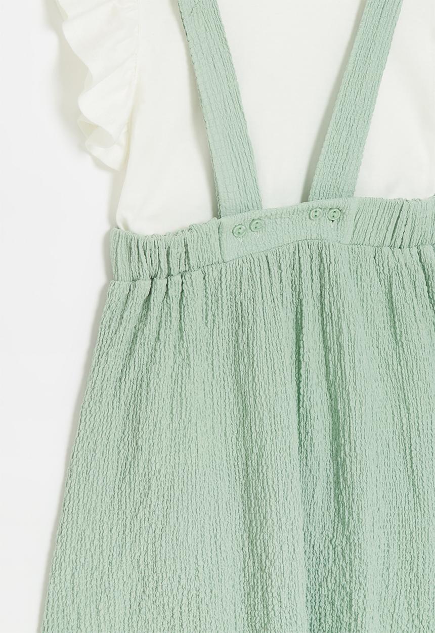 Superbalist Kids - T-shirt and pinafore dress set - sage