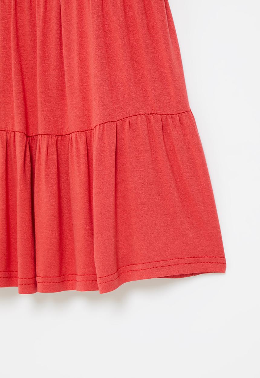 Rebel Republic - Girls tiered dress - red