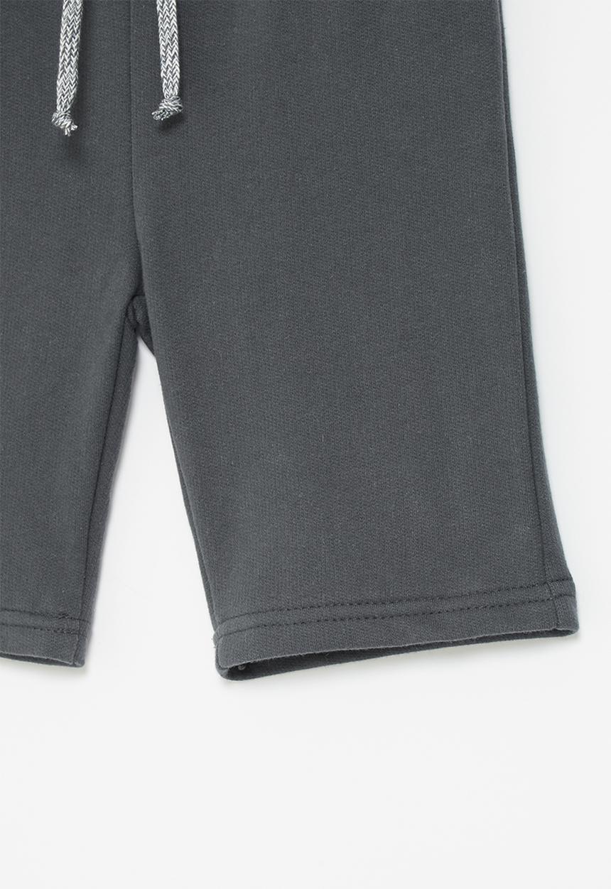 Pop Candy - Young boys single fleece short - charcoal