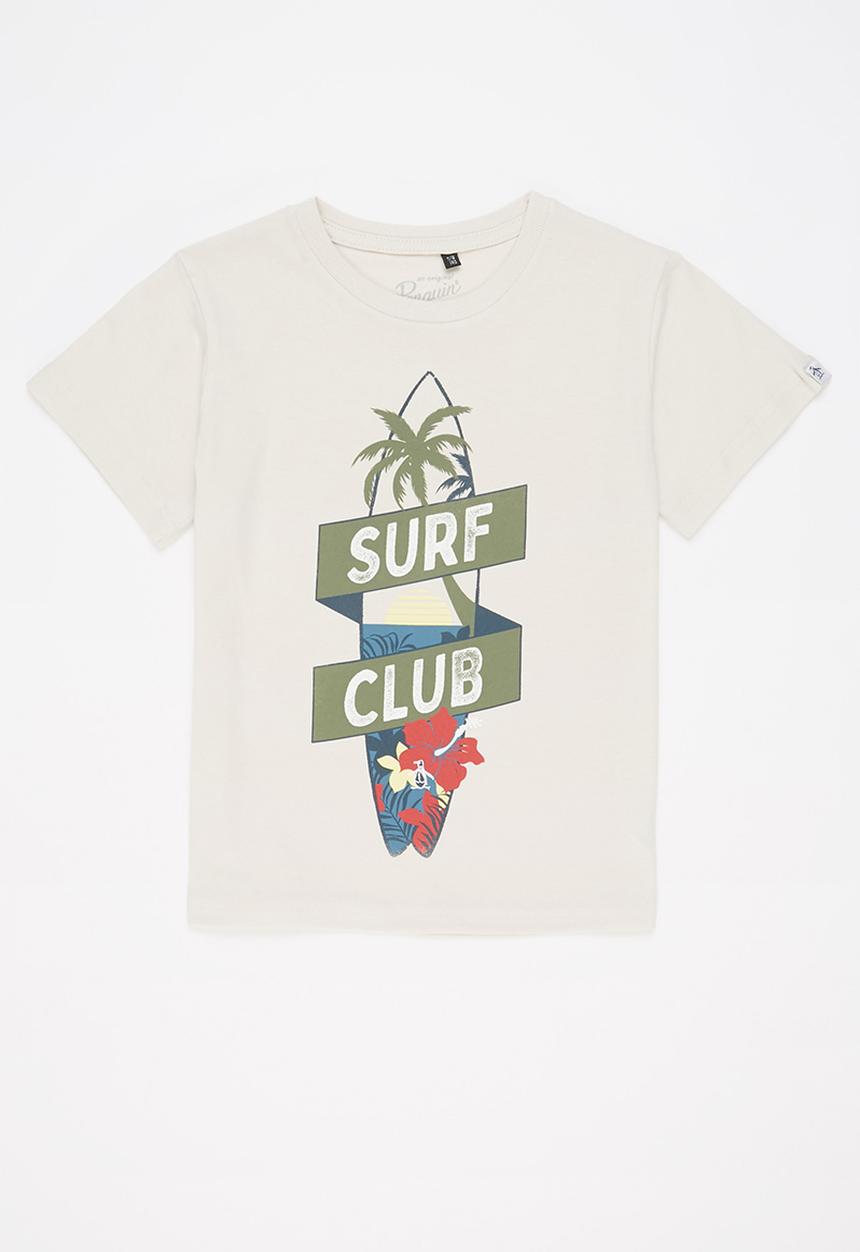 Original Penguin - Surf club tee - natural