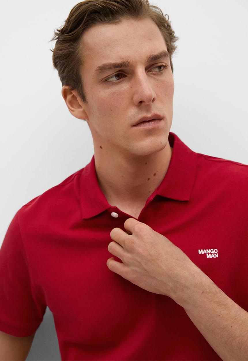 MANGO - Polo shirt evora - red