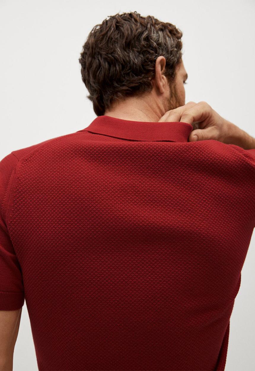 MANGO - Polo shirt twingly - red