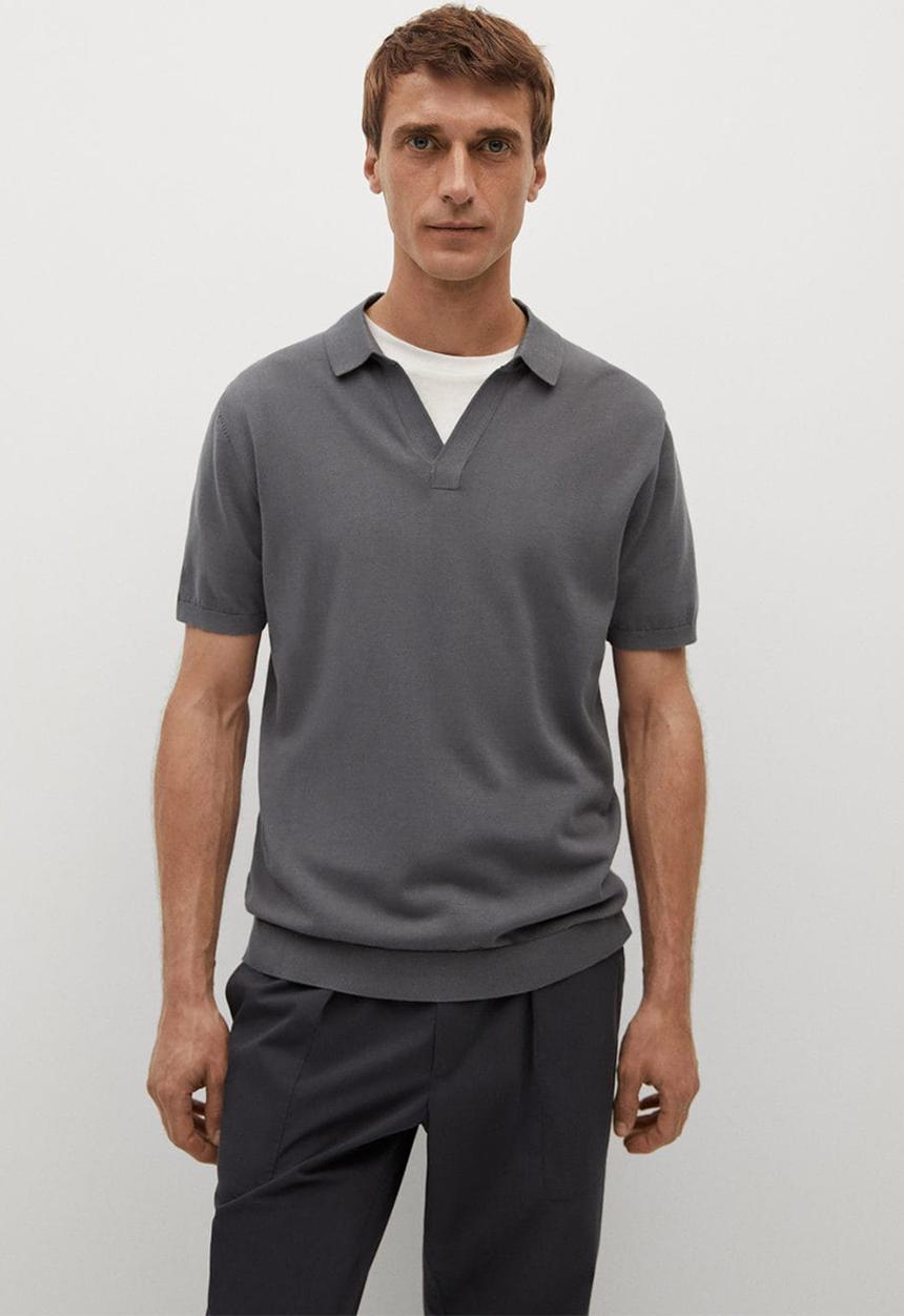 MANGO - Polo shirt tolosap - charcoal