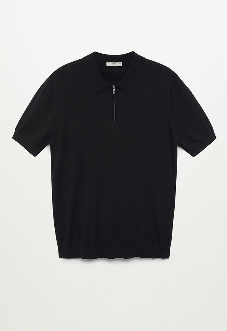 MANGO - Polo shirt aston - black