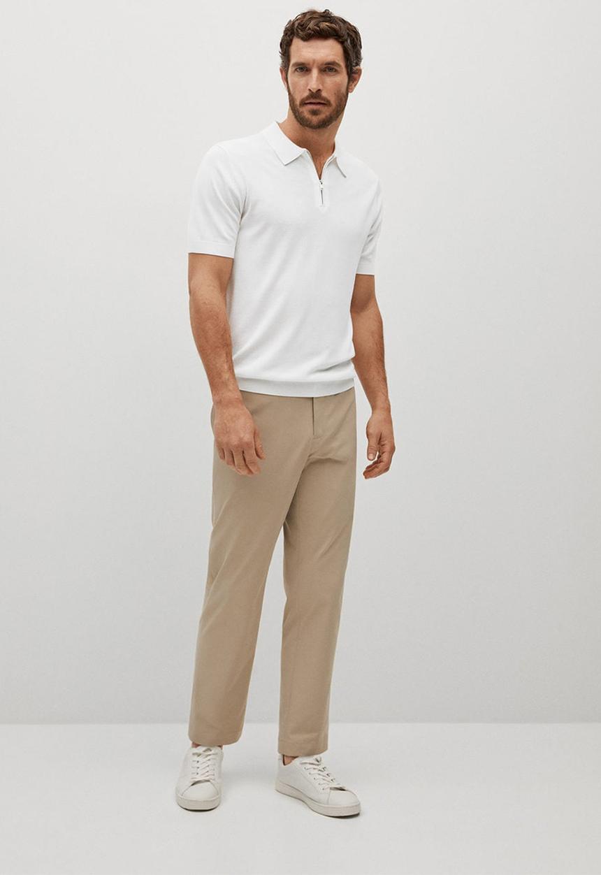 MANGO - Polo shirt aston - natural