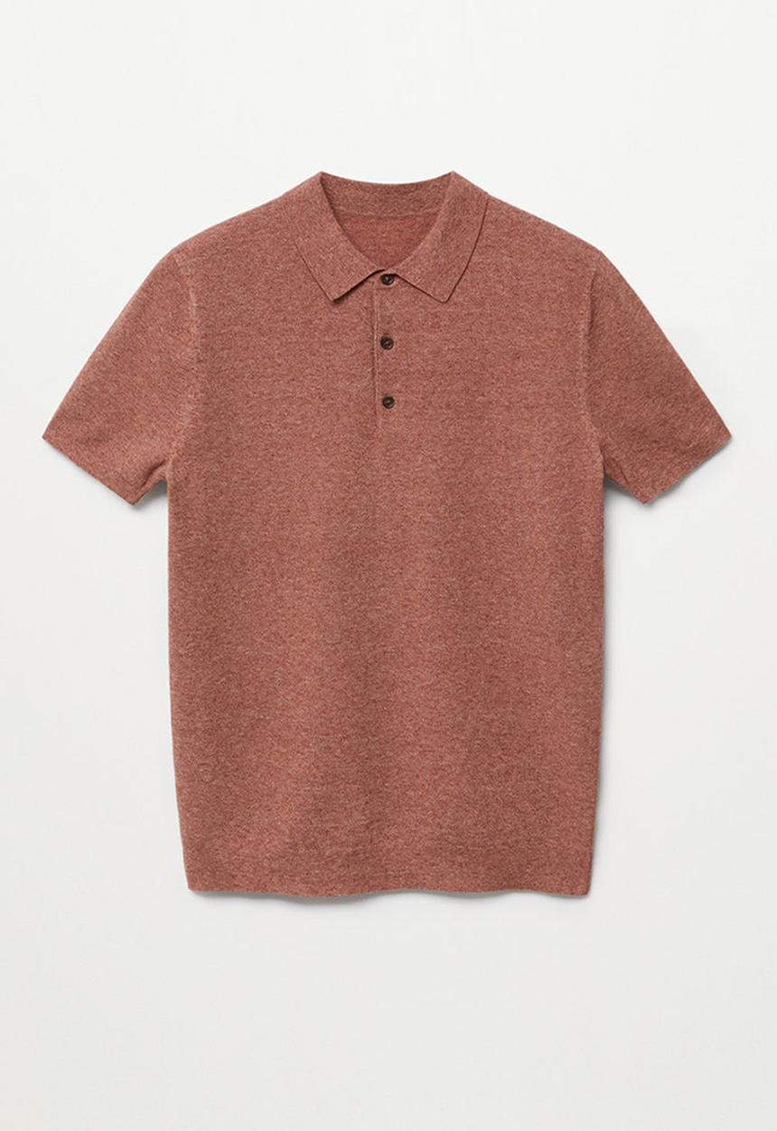 MANGO - Polo shirt andrew - rust copper