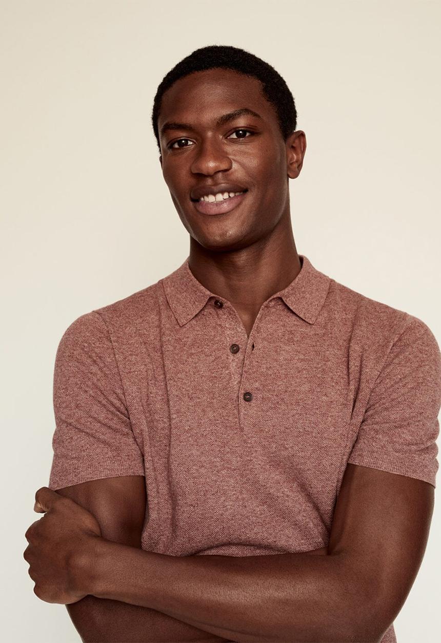MANGO - Polo shirt andrew - rust copper