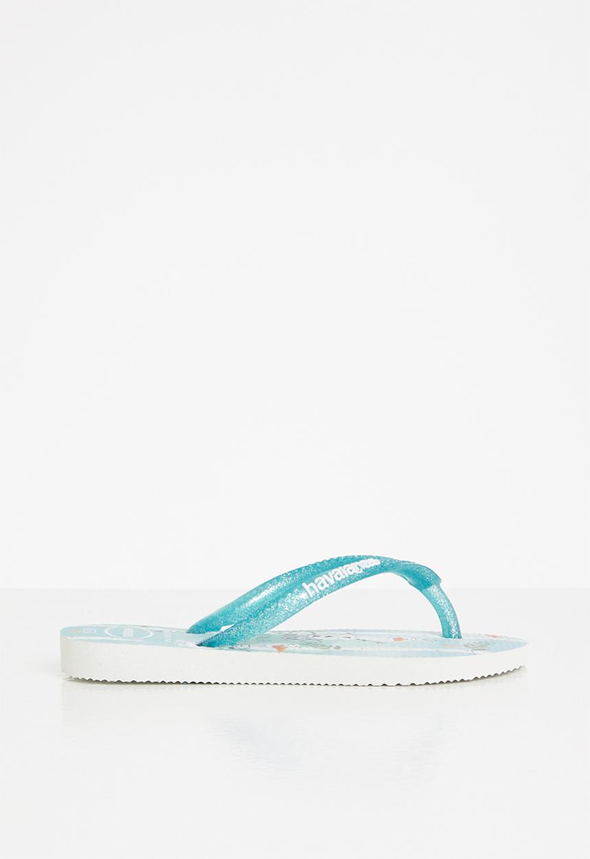 Havaianas - Kids slim frozen - white & green