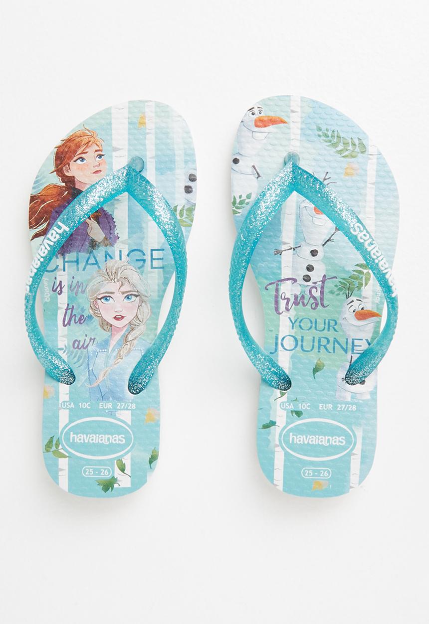 Havaianas - Kids slim frozen - white & green