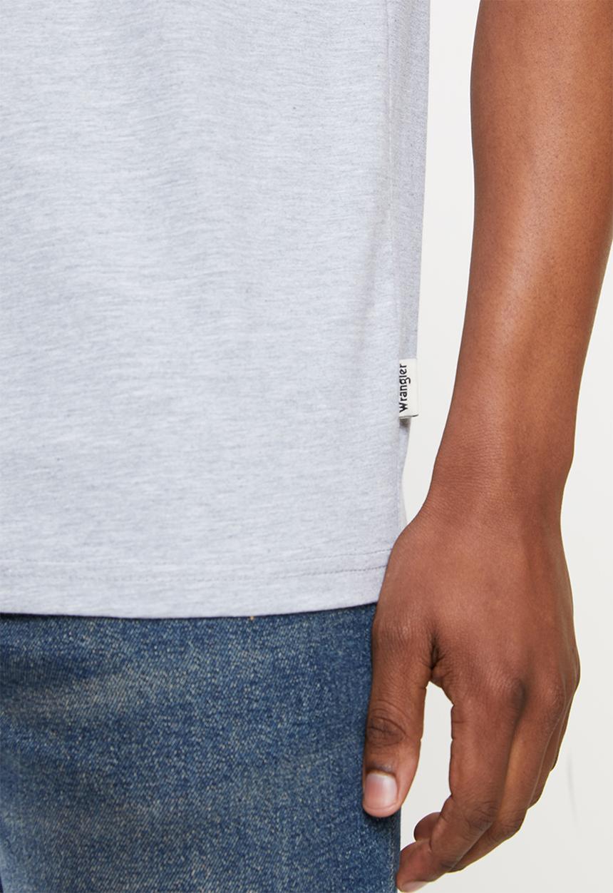 Wrangler - Fly America tee - grey melange
