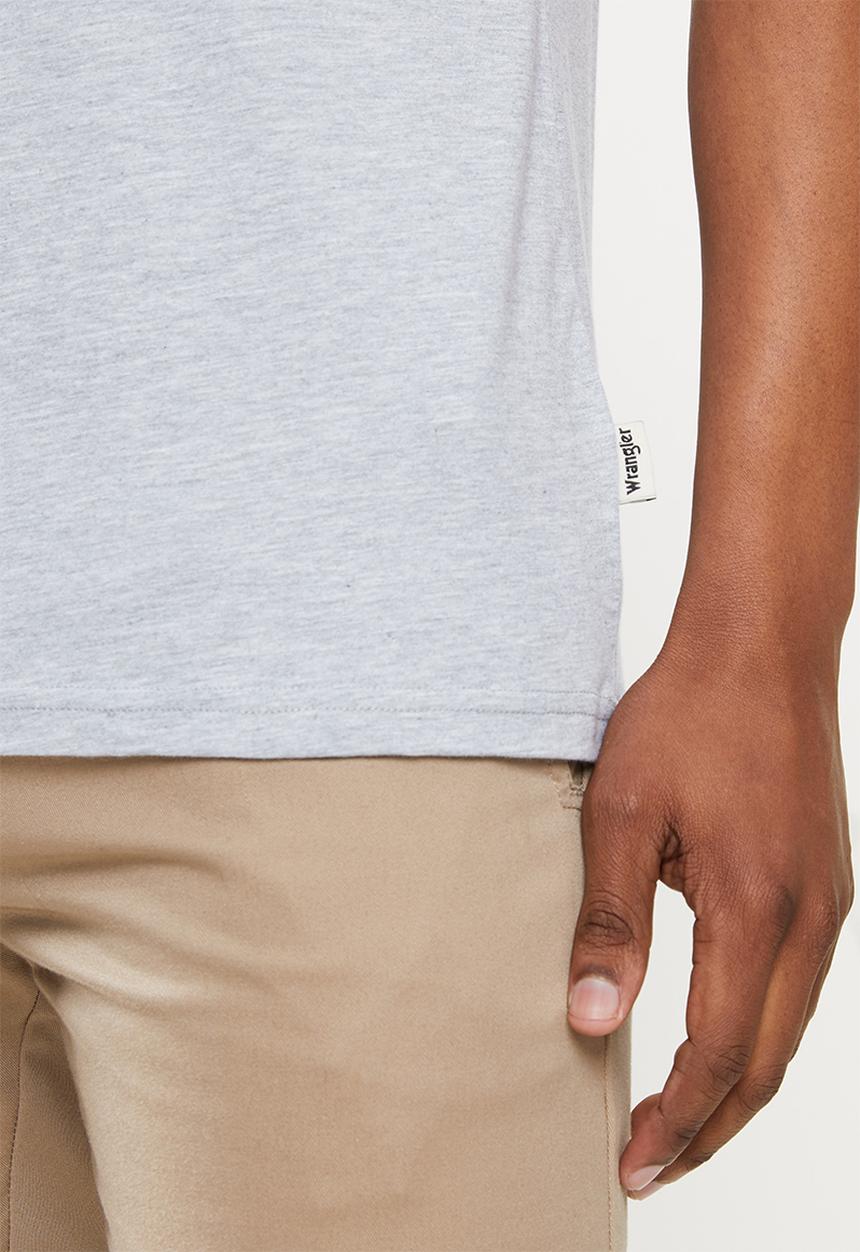 Wrangler - Denim brand tee - grey melange