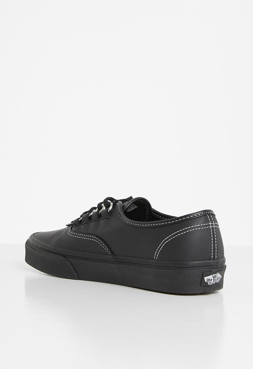Vans - Authentic hardware - (leather) black/black