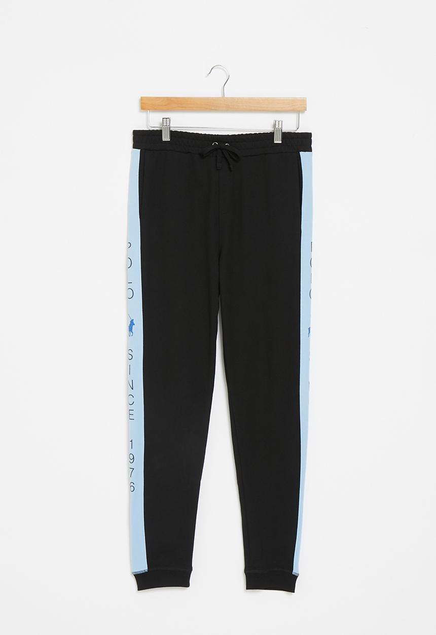 POLO - Boys brandon cut & sew printed jogger - black