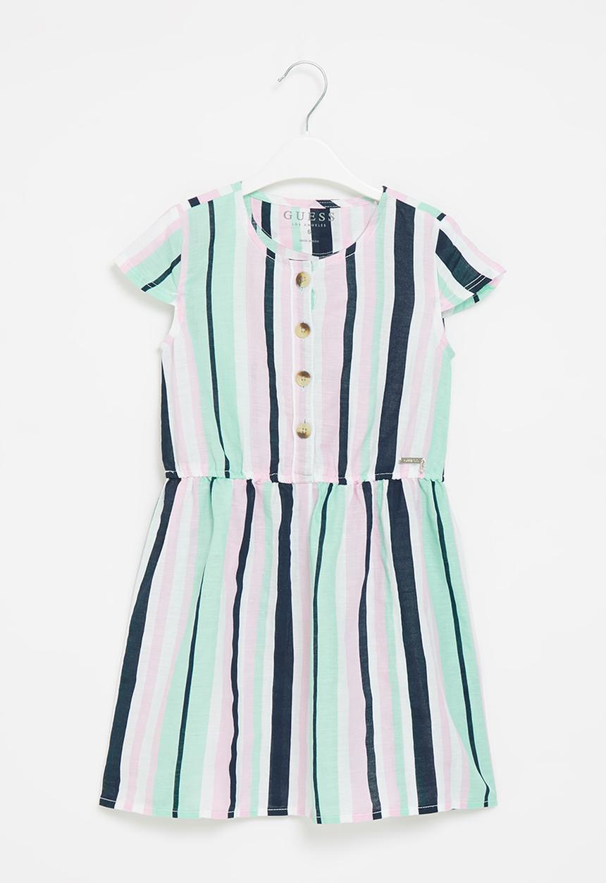 GUESS - Linen blend short sleeve shirt - multi