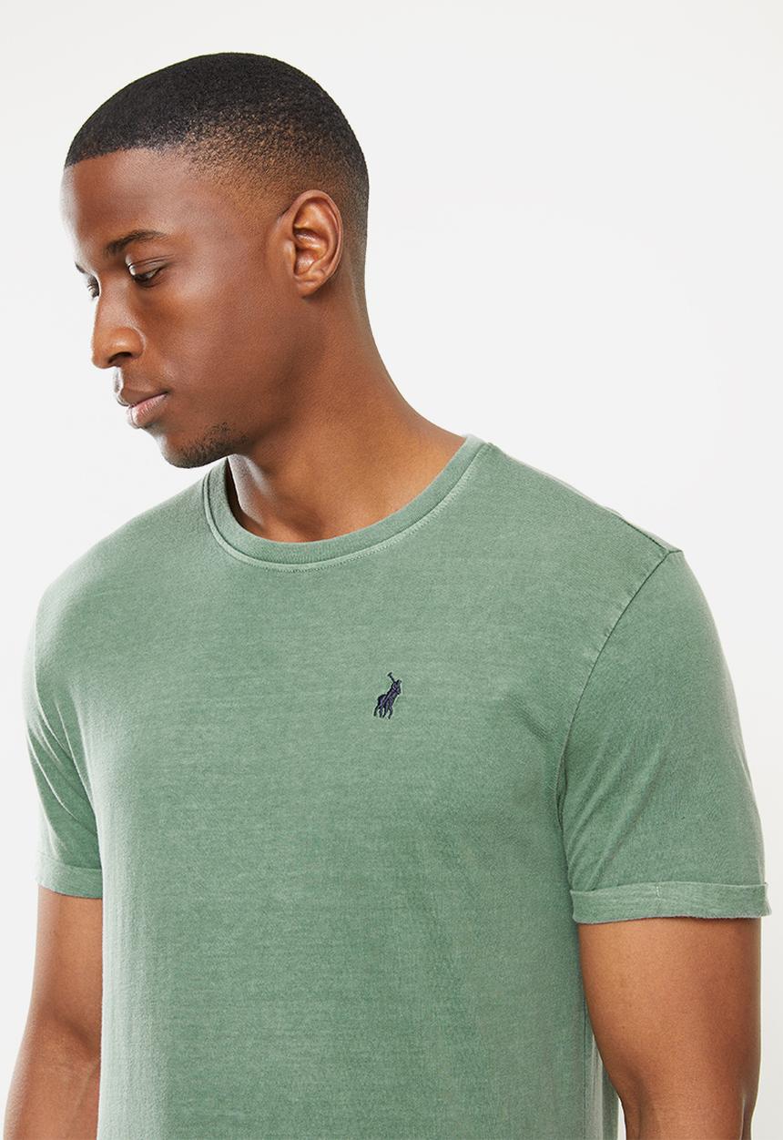 POLO - Clive overdyed short sleeve tee - sage