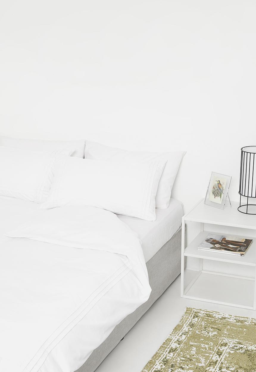 Sixth Floor - Lana polycotton duvet set – white