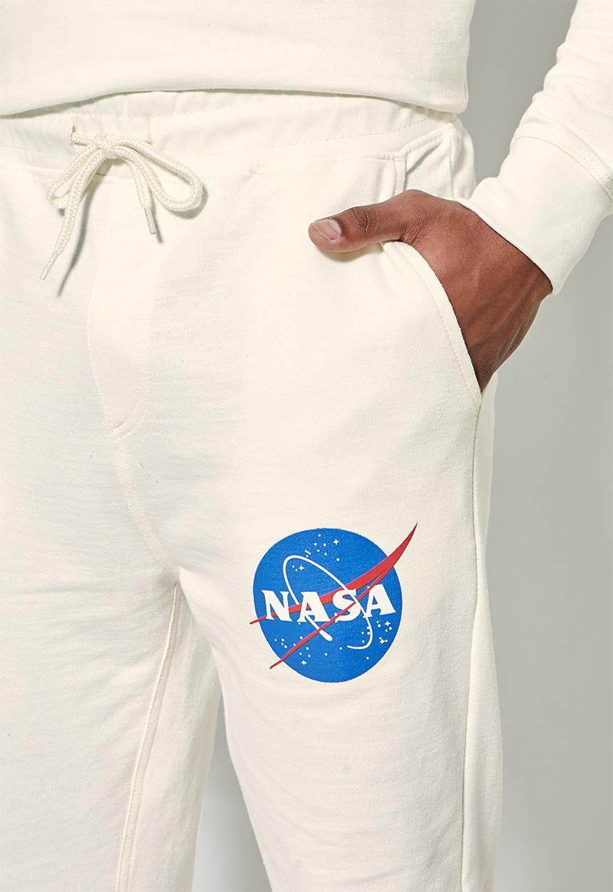 Superbalist - Madrid slim nasa burger sweatpants - ecru